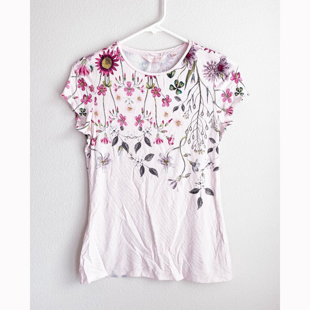 Ted Baker Pink Short Sleeves Tshirt Size 1 Small